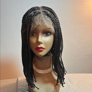 Elegant Black Braided Wig